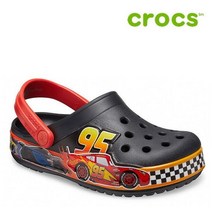 크록스 아동화 41- 206472-001 Kids Crocs Fun Lab Disney and Pixar Cars Band Clog Black