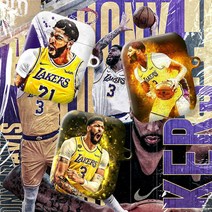 와우박스 주문제작 NBA LA 레이커스 앤서니 데이비스(Anthony Davis Jr.) 농구 선수 에어팟 버즈 무선 이어폰 케이스, 무광 하드케이스, 에어팟 프로