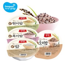 동원 양반 즉석밥 4종 130g 24개 골라담기 쌀 흑미 현미 오미, 3) 현미밥 130g x 12입_4) 오미밥 130g