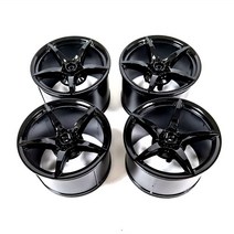 테크닉 부가티 42083 페라리 42143 데이토나 SP3 호환블럭 휠 타이어 세트 80290, 6번 휠 유광 블랙 4개