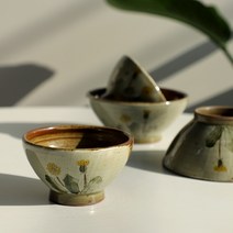 수제 도자기 모리 민들레 공기대접 대접 1p, 구성품