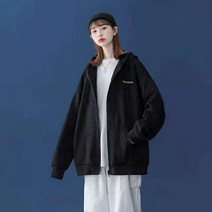 ANYOU 남녀공용 가을 무지 데일리 후드집업 소프트 베이직 클린 후드집업