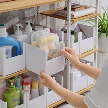 칸막이 팬트리수납함 정리함 리빙박스, 와이드 소형, 본상품선택