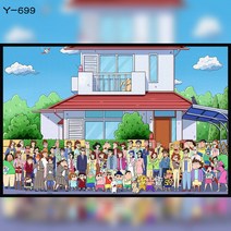 버터콕 짱구 캐릭터 나무 우드 직소 퍼즐 300피스 500피스 1000피스 짱구는 못말려, N 300피스, 상품명 확인개