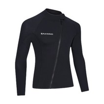남녀공용 다이빙 슈트 프렌 재킷 전문 카이트 서핑 프론트 지퍼 3mm, 01 MT302_04 XL