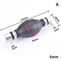 1pc 6/8/10/12mm 연료 펌프 라인 고무 알루미늄 핸드 프라이머 전구 디젤 오일, 01 6MM, 01 6mm