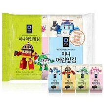 청정원 미니어린잎김 2.3g (8봉), 4개