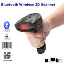 휴대용 블루투스 스캐너 1D 2D 바코드 리더 QR-코드 PDF417 2.4G 무선 유선 핸드 IOS 안드로이드 IPAD 지원, wireless 2d scanner, 03 wireless 2d scanner