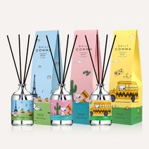 [데일리콤마]스누피 디퓨저(100ml 3P+스틱9P), 블랑블랑(100ml 3P+스틱9P)