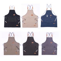 프리미엄 알바유니폼 식당 화방 바리스타 앞치마 숍 레스토랑 커피, 쿠H 회색, 쿠H 본상품선택