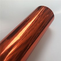 은박단열재 바닥 단열재 외벽 스티로폼 Stretchable 블랙 광택 실버 미러 크롬 비닐 필름 랩 자동차 호일, 09 Orange_01 152X20 CM