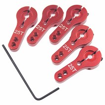 6PCS 25T 알루미늄 서보 혼 M3 스레드 운영 팔 하이 토크 서보 모터 부품 RC 자동차 비행기 보트, 보여진 바와 같이, 하나