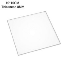 투명 아크릴 시트 반투명 보드 폴리 메틸 메타 크릴 레이트 두께 1mm-9mm 크기 10x20cm, 10x10cm, 8mm