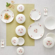 한국도자기 수복강령 칠첩반상기 21P