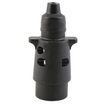 캠핑카용품 트레일러용품 새로운 12v 7 웨이 라운드 표준 유럽 자동차 플러그 커넥터 플라스틱 자동차 트레일러 트레일러용 7 핀 소켓 플러그 자동차 액세서리, 없음