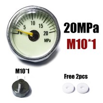 co2레귤레이터 분배기 레귤레이터 이탄 미니 게이지 Manometre 25mm 1 인치 핸드 펌프 밸브 액세서리 레귤, 10 20MPa M10
