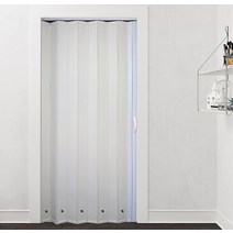 EKMALL 홀딩도어 자바라 편개 방염 아이보리 가로사이즈 120cm x 세로사이즈