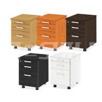 신뢰스퀘어 3단 철제 이동서랍장, 3단 이동서랍장, 화이트