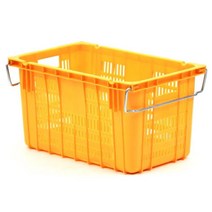 적재손잡이 특대형 직사각형 사과 바구니 플라스틱포장박스 칼라 이사, 1개, 운반바구니특대 녹색