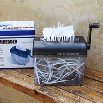문서세단기 파쇄기 세절기 a6 paper shredder mini multifunctional manual bill office shredder destroyer 폐지 스트립, bk