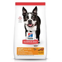 힐스 강아지 어덜트 라이트 스몰바이트 건식사료, 다이어트, 2kg, 1개