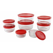 Pyrex 심플리 스토어 유리 음식 보관 용기 세트 16개입