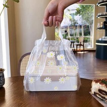 FANSDA 50매입 투명 복주머니 쇼핑백 파우치, 소형 꽃주머니감성파우치