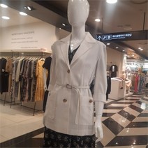 [블루페페] SH02 린넨벨트칠부소매자켓WT P202MSF702