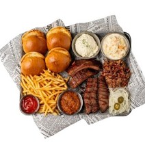 [낭만공작소] 텍사스 바베큐 베이비백립 600 g + 풀드포크 600g 콤보