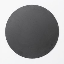 [JAJU/자주] 블랙스톤 원형 플레이트_31cm, 블랙