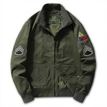 FURY 밀리터리 스탠드 칼라 남성 바머 재킷 코튼 자수 전술 코트 윈드브레이커