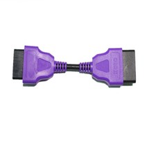 13CM 16PIN OBD2 케이블 남성 여성 플러그 연장 2 16 핀 인터페이스 어댑터 OBDII 코드 커넥터 호환 ELM327, 04 purple