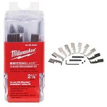 Milwaukee 48-25-5220 3.5cm(1-3/8인치) 스위치블레이드 3개 교체 키트, 10, 1-3/8-Inch