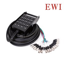 EWI PSX-16 교회 행사 렌탈용 16채널 XLR 캐논 멀티케이블 멀티박스, 30M