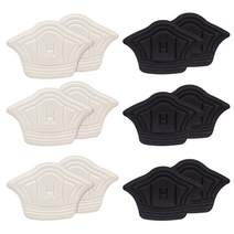 A하이 물집방지패드 6세트 발뒤꿈치 발가락 뒤꿈치패드, 아이보리/블랙(10mm)