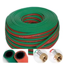 산소용접 쌍줄 호스, 카플링-8mmX100M-