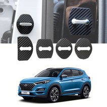 VOE847560[JJ] 도어스트라이커 올뉴투싼 페이스리프트 전용 커버 카본, 18년부터20년이전, 현대