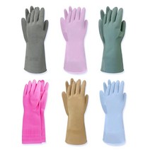 프로덕트랩 웨어리스 천연 라텍스 고무장갑 10입, 중형, 스카이블루, 중(M)