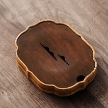 우드 차판 차상 트레이 퇴수기 원목 나무 대나무 전통 다기 다도 용품 세트, 단일사이즈, V, C