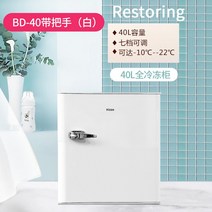 미니 소형 서랍형 냉동고 40리터 아이스크림 모유 보관 작은 원룸 자취방, 화이트냉동형 밴드 손잡이
