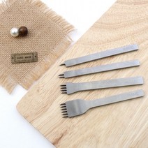 짱패브릭 가죽부자재) 다이아형 치즐 3mm 4mm, 4mm 2날