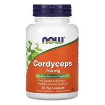 나우푸드 동충하초 이뮨지원 Cordyceps 750mg 90캡슐, 90정, 1개