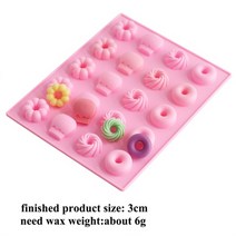 향초3d 딸기 캔들 금형 diy 수제 향초 실리콘 왁스 금형 수제 캔들 케이크 비누 홈, 도넛