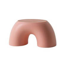 1인용의자 보조의자 수납의자 레인보우 스툴 어린이 의자 가정 용품 거실 침실 플라스틱, [01] Pink