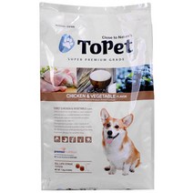 투펫 치킨 야채 애견사료 7.2kg 코스트코 / 사료 개밥 애견 퍼피 개사료 Topet 프리미엄 애견사료 오메가3