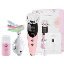 넥크림 목주름패치 7 In 1 얼굴 리프트 장치 EMS RF 미세 전류 피부 재생 마사지기 3 가지 색상 LED 광자 치료 목 주름 제거, 02 Type 2
