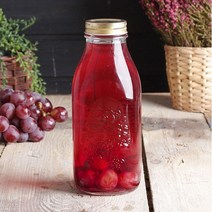 보르미올리 콰트로밀크병1000ml/유리밀폐용기/잼병, 없음