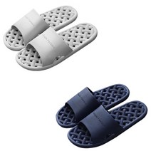 메이스 북유럽풍 미끄럼방지 논슬립 물빠짐 욕실화 2종 세트, 1세트