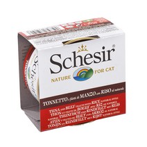 쉐지애 고양이캔 내추럴스타일 85g/참치+소고기+쌀 고양이간식, 1개