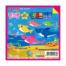 종이나라 핑크퐁 20색 200매 양면 색종이, 1개